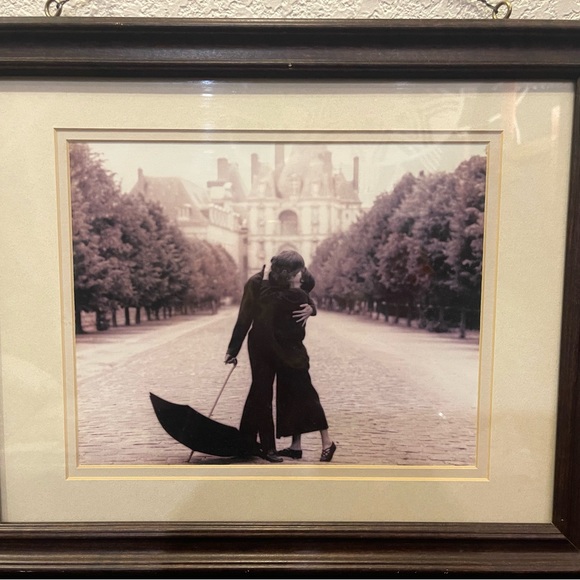 Vintage European print matted & framed - Picture 2 of 3